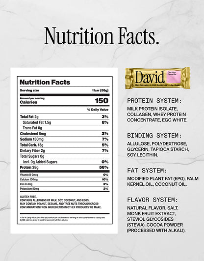 Barritas de proteína DAVID
